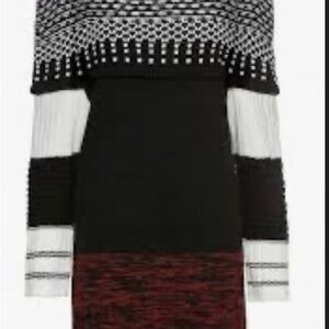 ‘Venus’ Tri-Colored Marled Sweater (Plus)